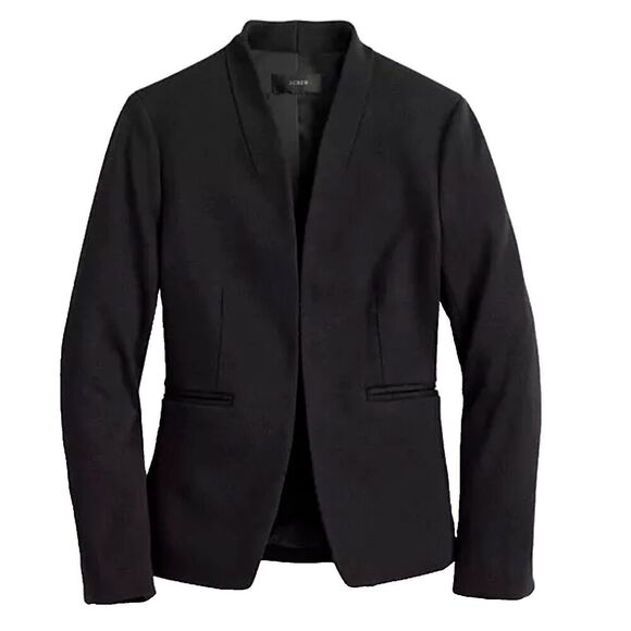 J. Crew 365 Black Going-out Blazer Stretch Twill size 6 Jacket - Picture 1 of 7